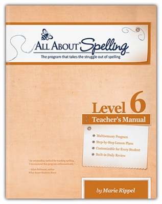 All About Spelling Level 6 Teacher's Manual