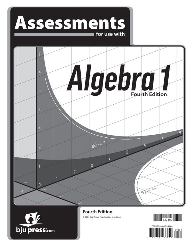 Algebra 1 Assessments 4th Ed.