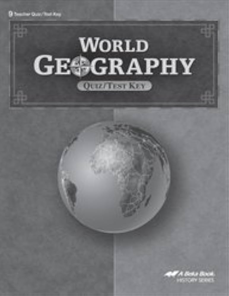 World Geography Teacher Quiz/Test Key