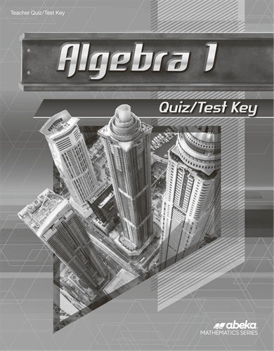 Algebra 1 Quiz/Test Key
