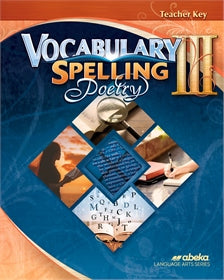 Spelling/Vocabulary/Poetry III Teacher Key