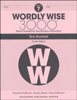 Wordly Wise 3000 Book 7 Tests
