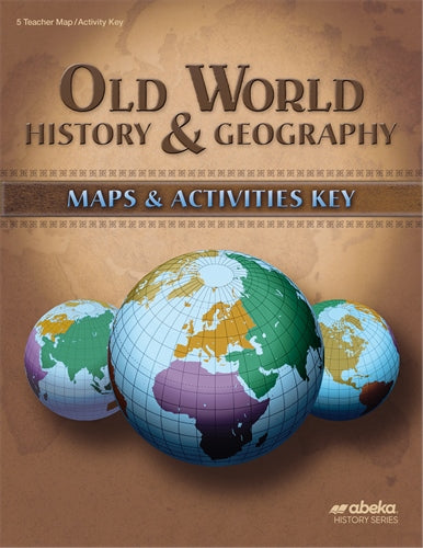 Old World Maps and Activities Key
