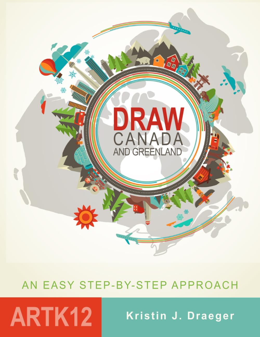 Draw Canada and Greenland