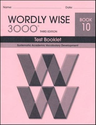 Wordly Wise 3000 Book 10 Test Booklet