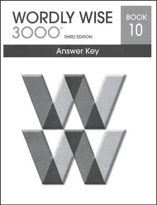 Wordly Wise 3000 Book 10 ANswer Key