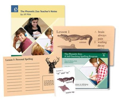 IEW Phonetic Spelling Zoo Kit Level A