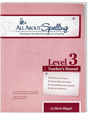 All About Spelling Level 3 Teacher's Manual
