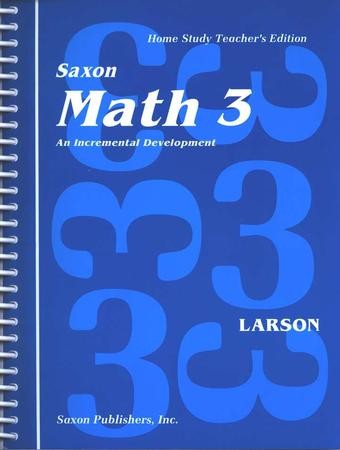 Saxon Math 3 Homes Study Teacher's Edition