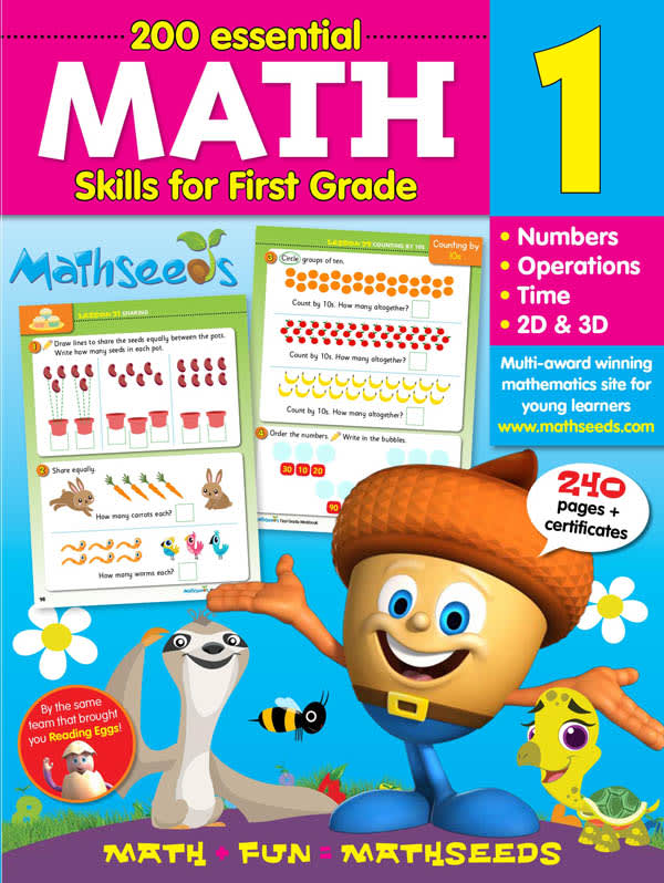200 Essential Math Skills for First Grade