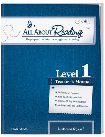 All About Reading Level 1 Teacher's Manual Color Edition
