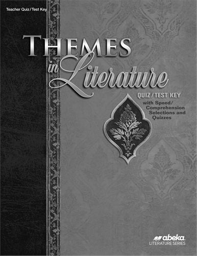 Themes in Literature Quiz/Test Key