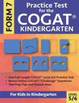 Practice Test for the Cogat Kindergarten