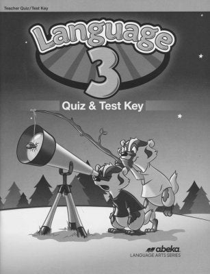 Language 3 Quiz & Test Key