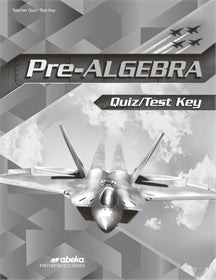 Pre-Algebra Quiz/Test Key