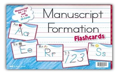 Abeka Manuscript Formation Flashcards