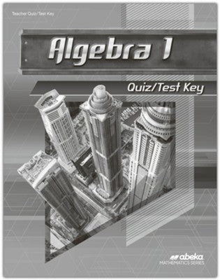 Algebra 1 Quizzes/Tests Key