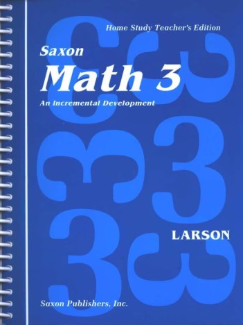 Saxon Math 3 Home Study Teacher's Edition