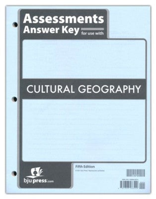 Cultural Geography Assessments Answer Key