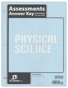 Physical Science Assessments Answer Key