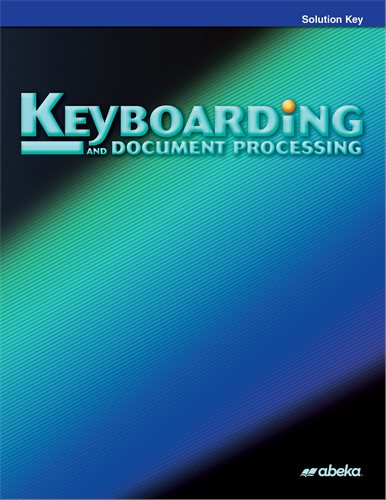 Keyboarding Solution Key
