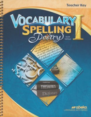 Vocabulary Spelling Poetry 1 sixth edition Teacher Key