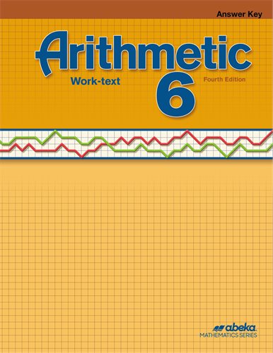 Arithmetic 6 Work-text Answer Key