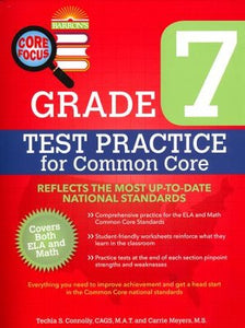 Barron's Grade 7 Test Practice for Common Core