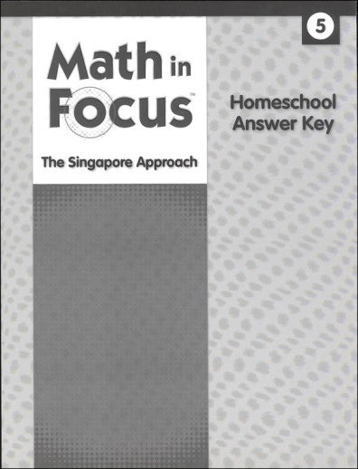 Math in Focus homeschool Answer Key 5
