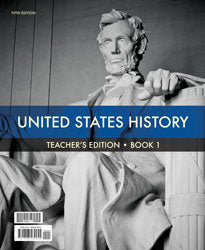 BJU United States History Teacher's Edition Book 1 and 2 Set