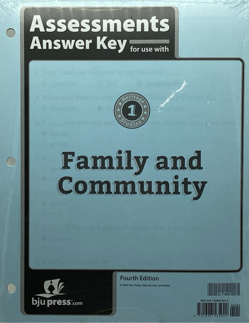 Heritage Studies 1 Family and Community Assessments Answer Key