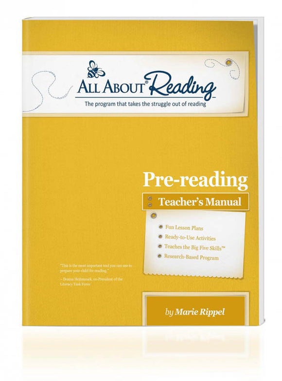 All About Reading Pre-reading Teacher's Manual