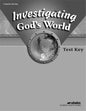Investigating God's world test key