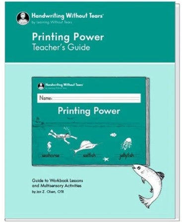 Handwriting Without Tears Printing Power Teacher's Guide
