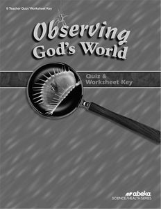 Observing God's World Quiz & Worksheet Key