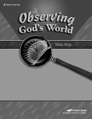 Observing God's World Test Key