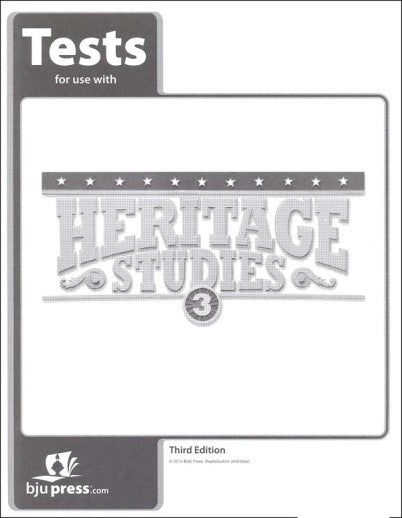 Heritage Studies 3 Tests