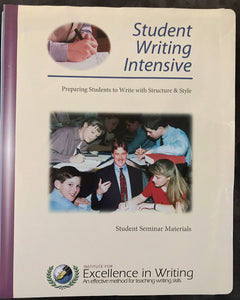 Student Writing Intensive Level B Student Seminar Materials