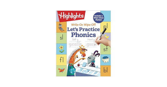 Highlights Write-on Wipe-Off Let's Practice Phonics