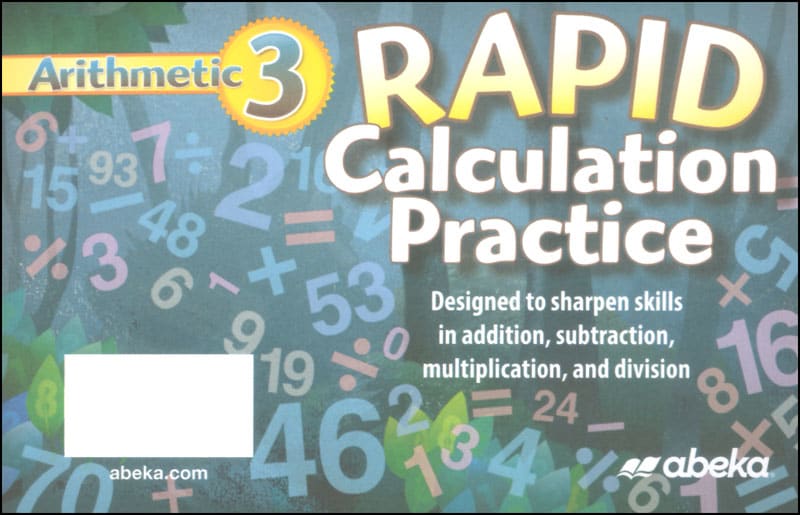 Arithmetic 3 rapid calculation practice homeschool potpourri