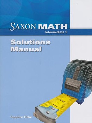 saxon math solutions math intermediate 5