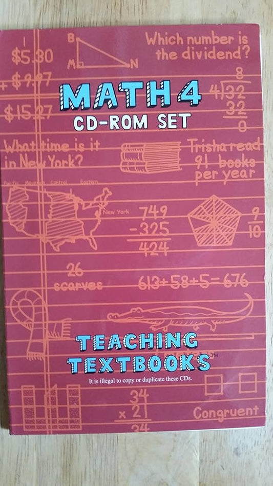 Teaching Textbooks Math 4 CD-Rom Set