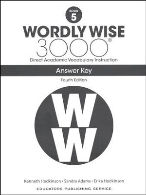 Wordly Wise 3000 Book 5 Answer Key Fourth Edition