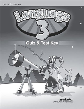 Language 3 Quiz & Test Key