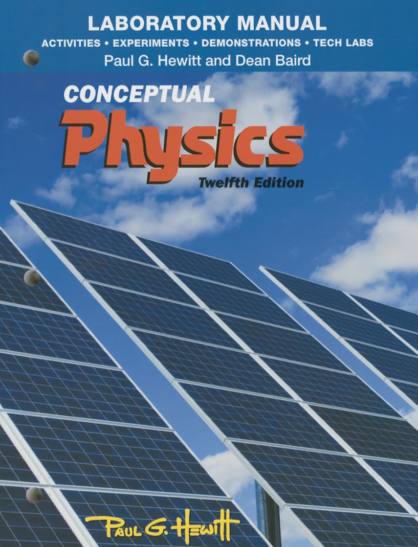 Conceptual Physics 12th Edition Laboratory Manual