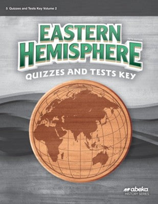Abeka Eastern Hemisphere History & Geography Quiz & Test Key