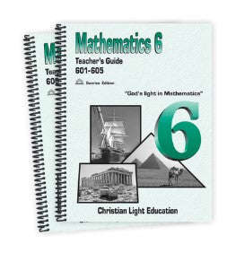 Mathematics 6 Teacher's Guide 601-610 Set Sunrise Edition