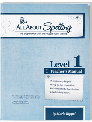 All About Spelling Level 1 Teacher's Manual