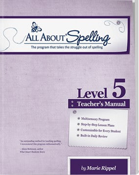 All about spelling level 5 teachers manual