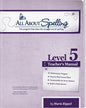 All about spelling level 5 teachers manual